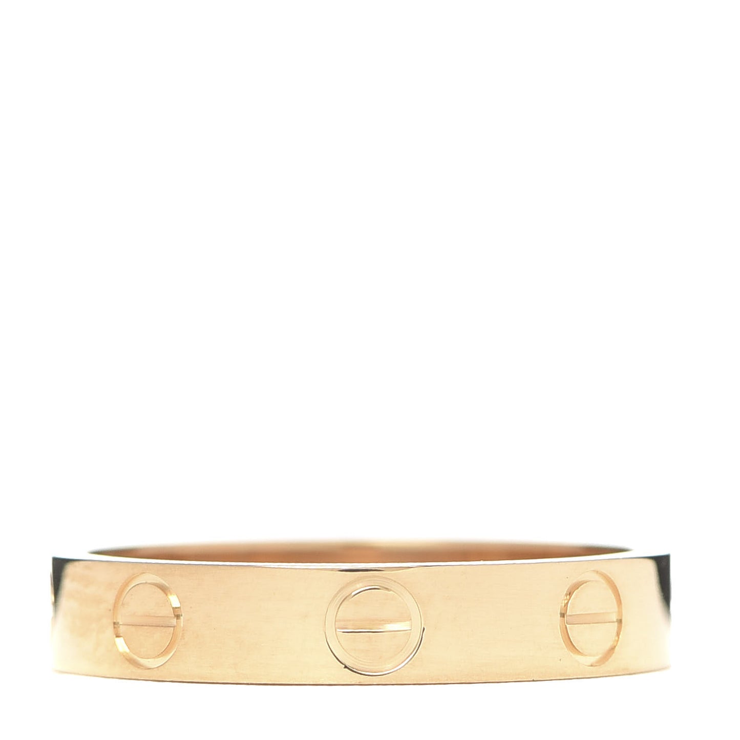 18K Yellow Gold 3.5mm LOVE Wedding Band Ring 53 6.5