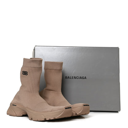 Balenciaga Technical Ribbed 3D Recycled Knit Womens Speed 3.0 Sneakers 40 Monocolor Beige 10 of 10