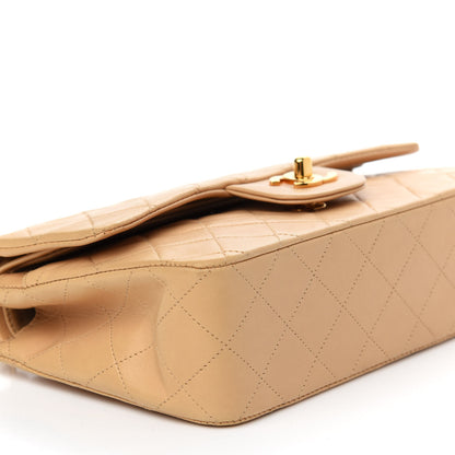 Chanel Lambskin Quilted Small Double Flap Beige 8 of 10