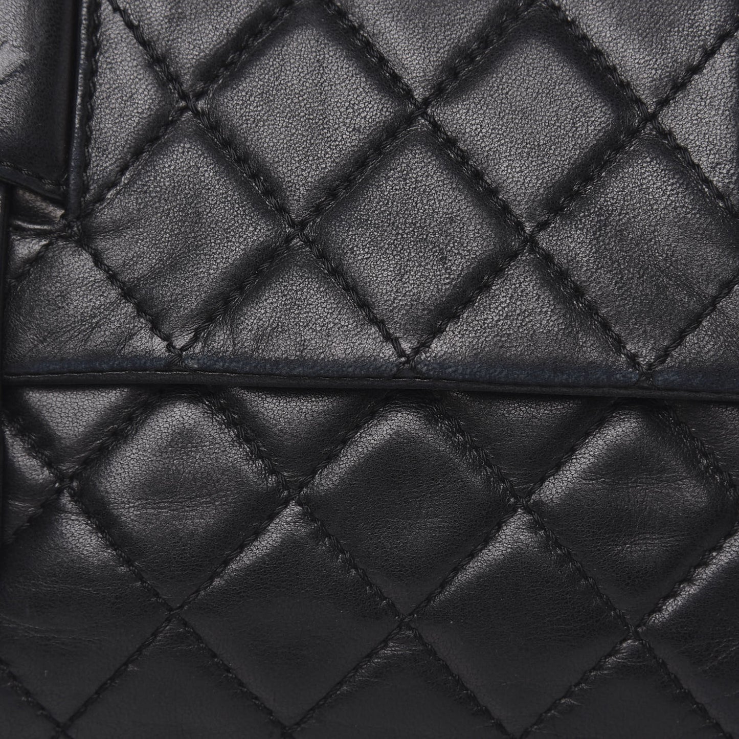 Lambskin Quilted Small Messenger Bag Black
