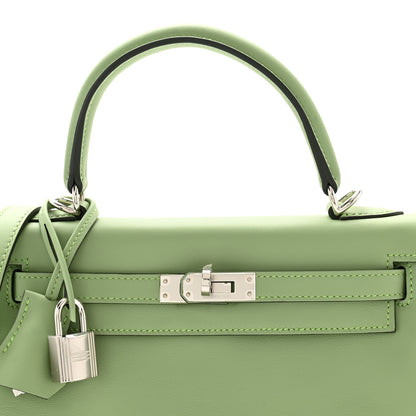 Hermes Swift Kelly Retourne 25 Vert Criquet 8 of 11