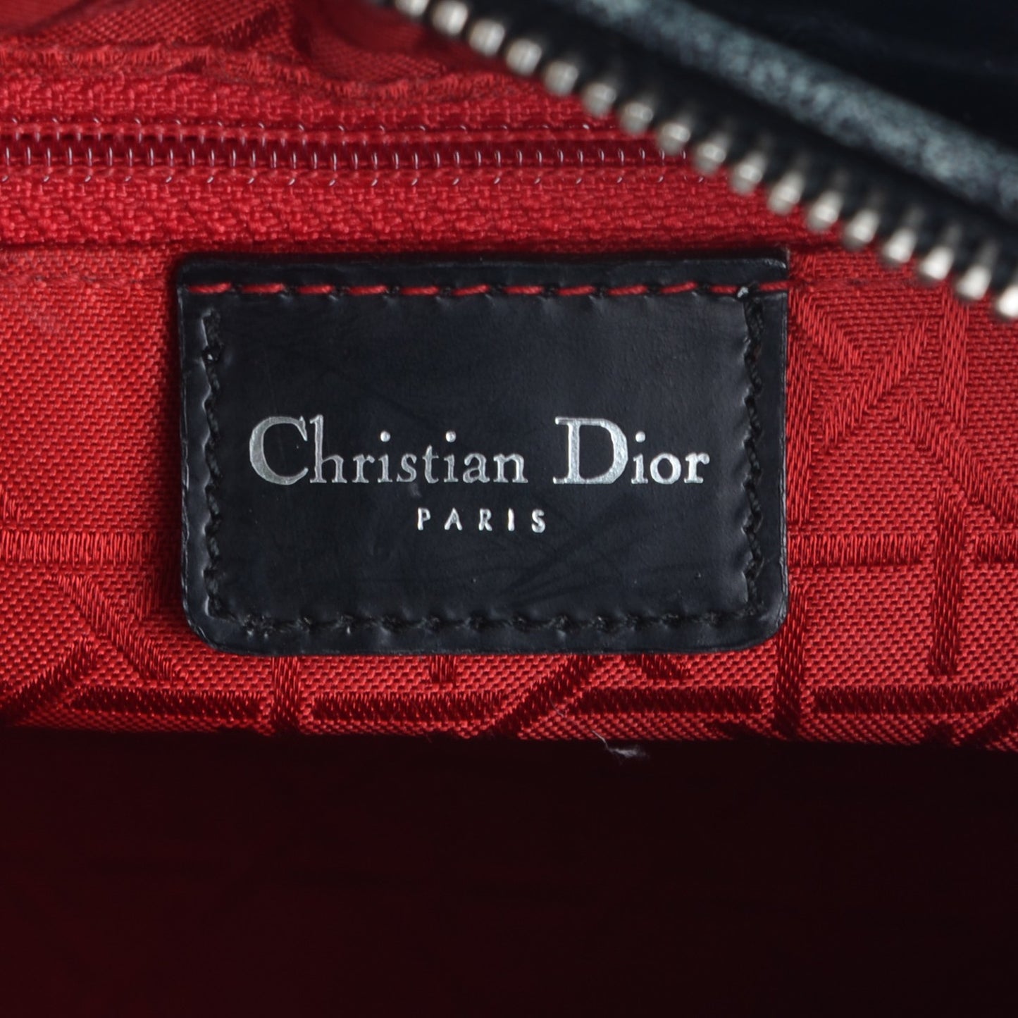 Patent Cannage Medium Lady Dior Black