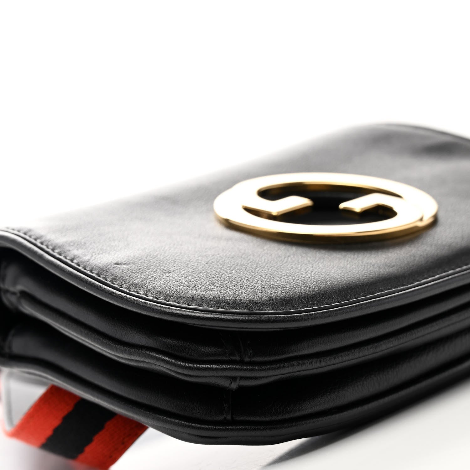 Gucci Roxy Calfskin Web Blondie Belt Bag 90 36 Black 7 of 8