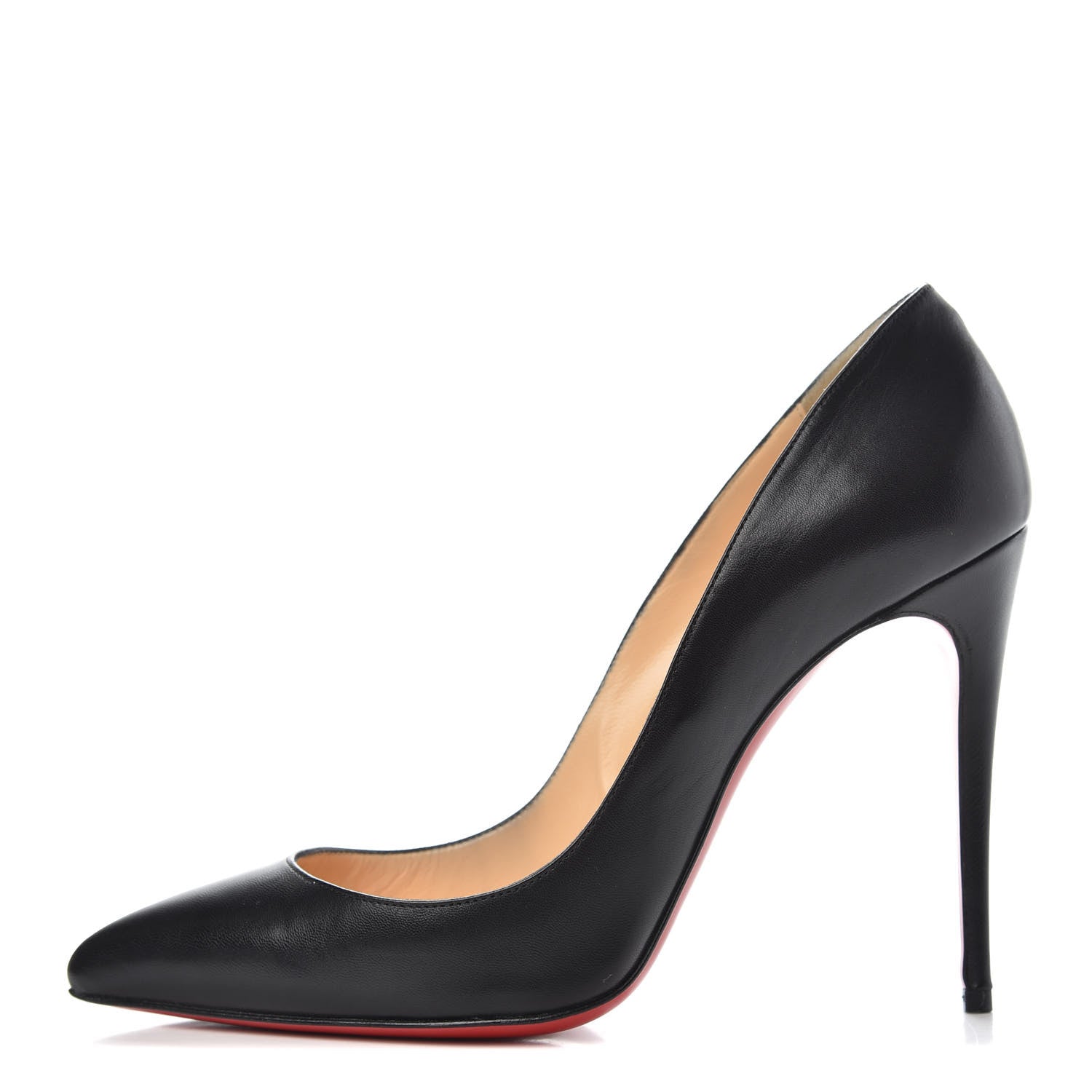 Christian Louboutin Shiny Nappa Pigalle Follies 100 Pumps 38 Black 1 of 10