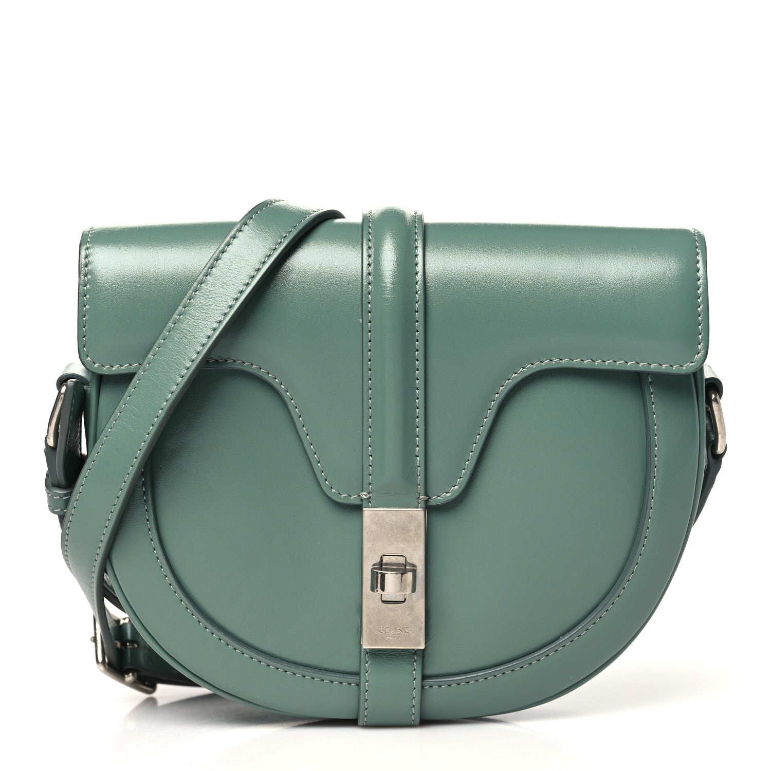 Celine Satinated Calfskin Besace Small 16 Celadon 1 of 9