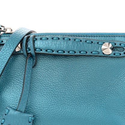 Fendi Cuoio Romano Selleria Sintetica Tape Stitch Mini By The Way Boston Bag Laguna 7 of 9