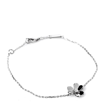 Van Cleef & Arpels 18K White Gold Diamond Mini Frivole Bracelet 1 of 6