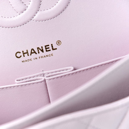 Chanel Caviar Quilted Medium Double Flap Light Pink 8 of 10