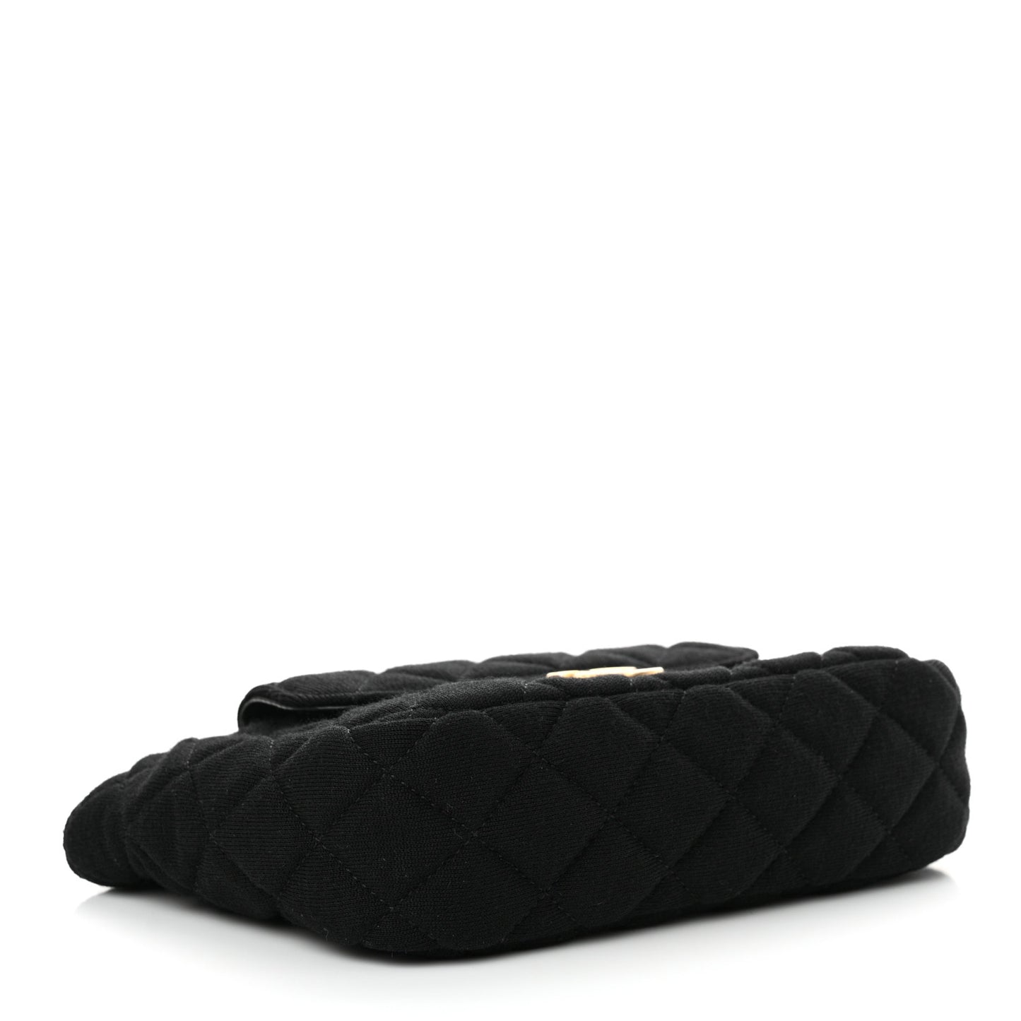 Jersey Quilted Small Wavy CC Hobo Black