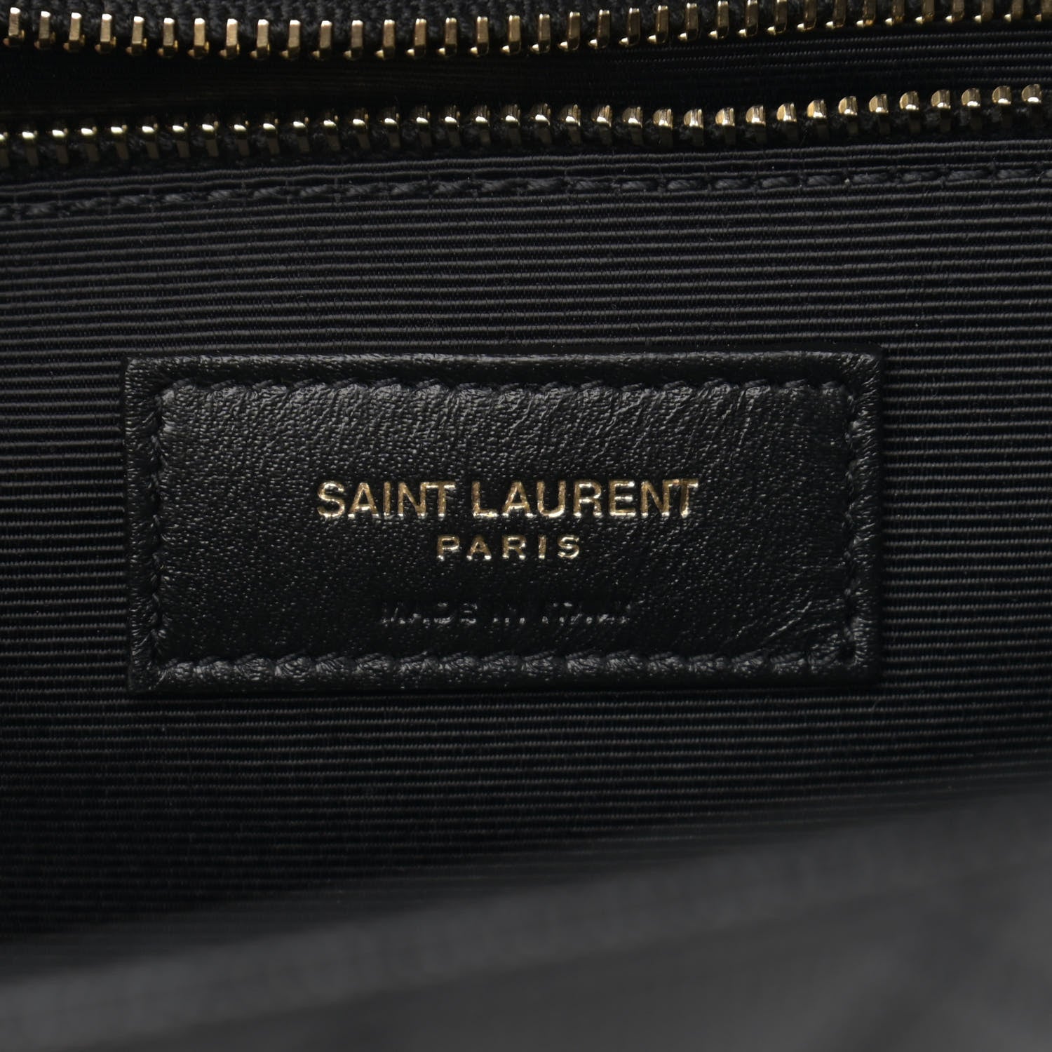 Saint Laurent Grain De Poudre Textured Mixed Matelasse Large Triquilt Monogram Satchel Black 7 of 11