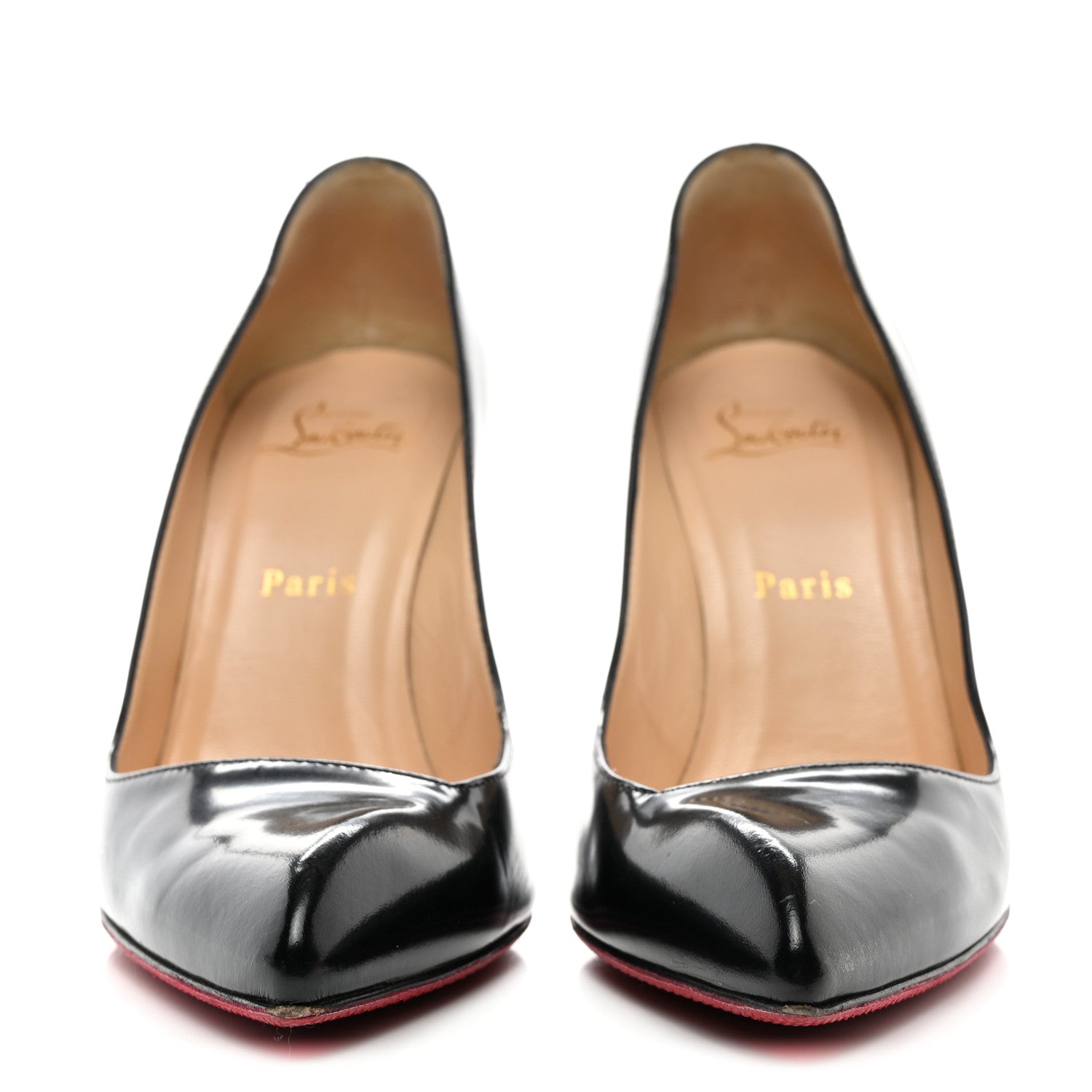 Christian Louboutin Jazz Calfskin Corneille 100 Pumps 38 Black 2 of 12