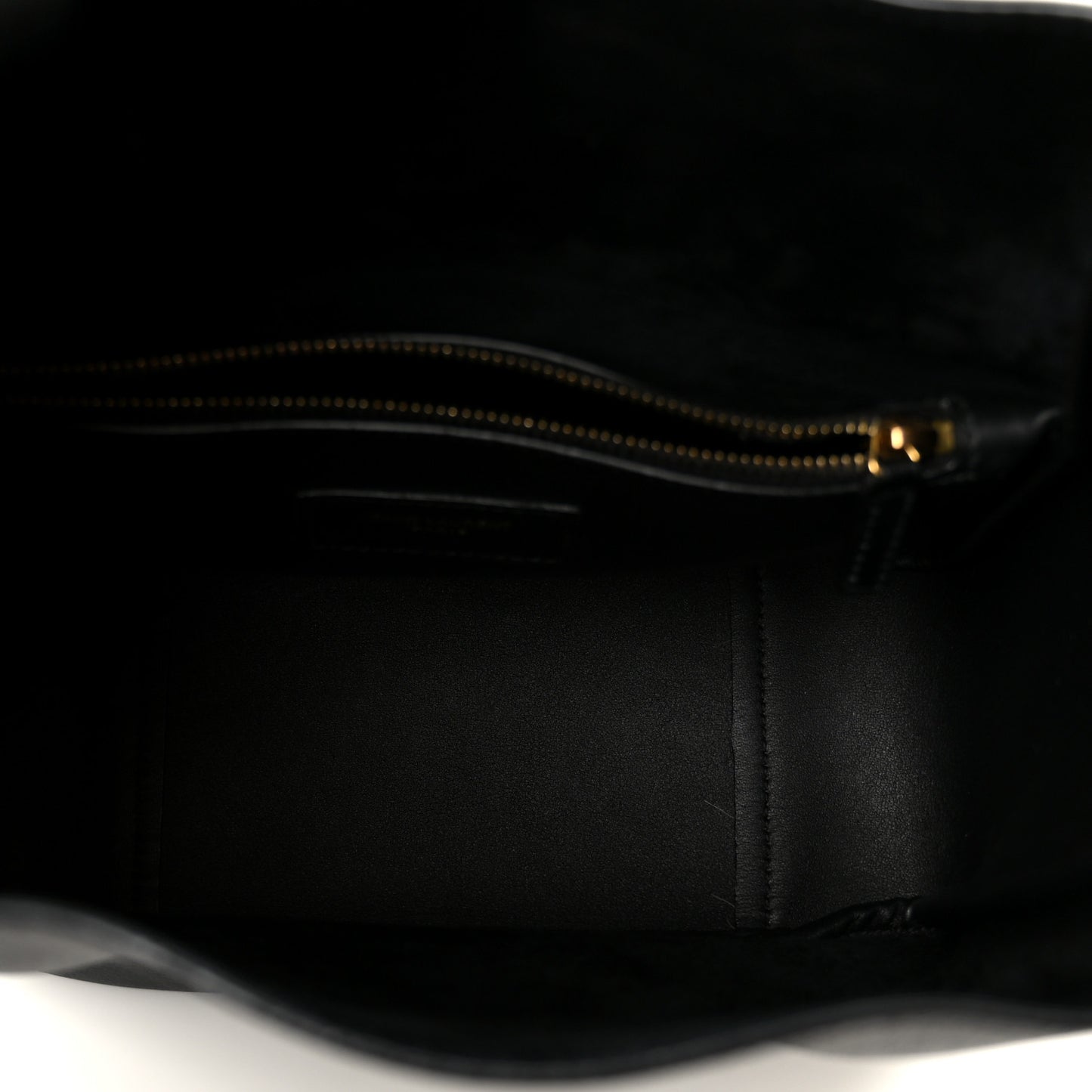 Smooth Calfskin Small Le 5 A 7 Soft Hobo Black