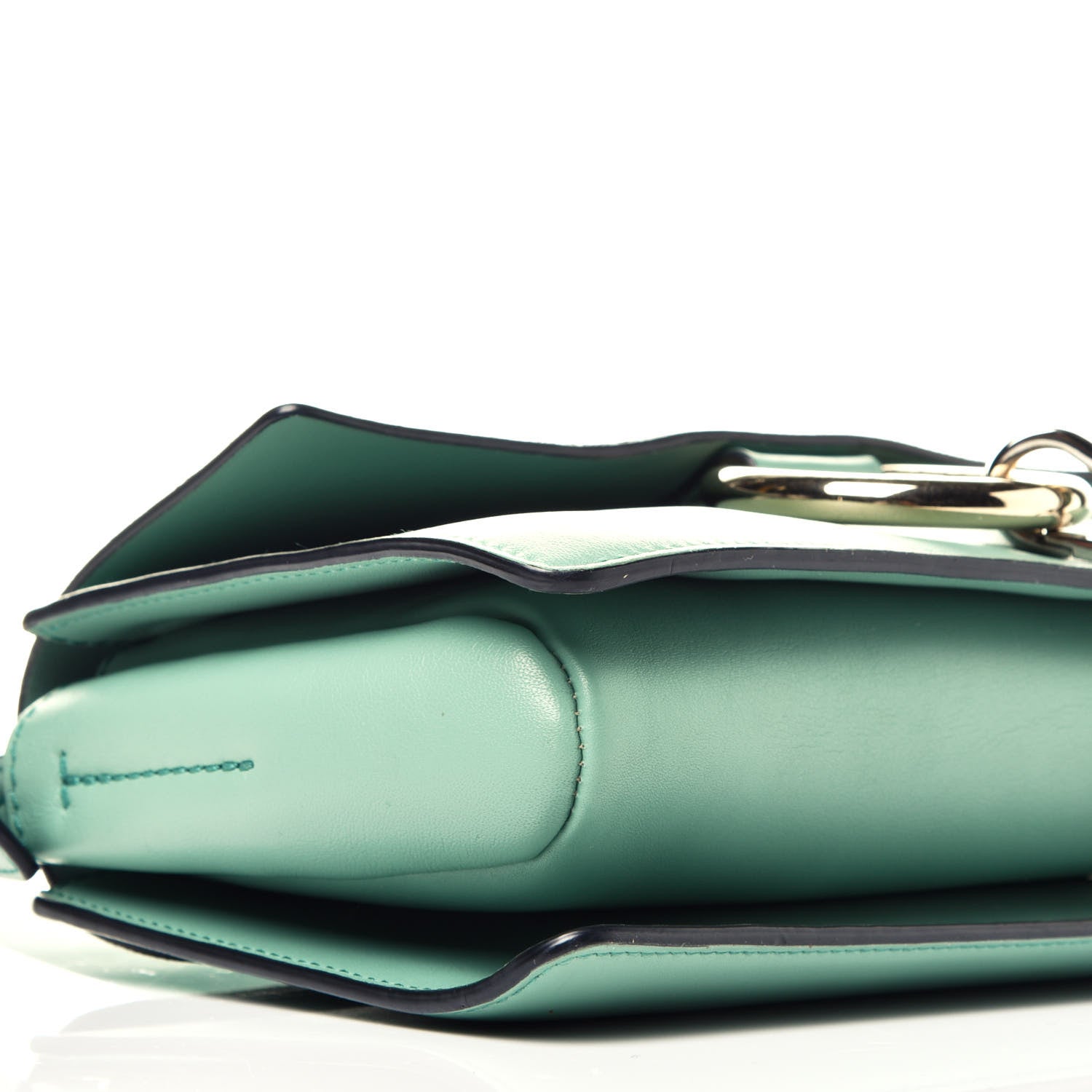 Chloe Suede Calfskin Small Faye Shoulder Bag Happy Green 8 of 9