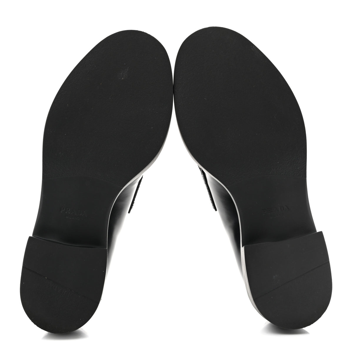 Spazzolato Metal Triangle Logo 50mm Loafers 37 Black