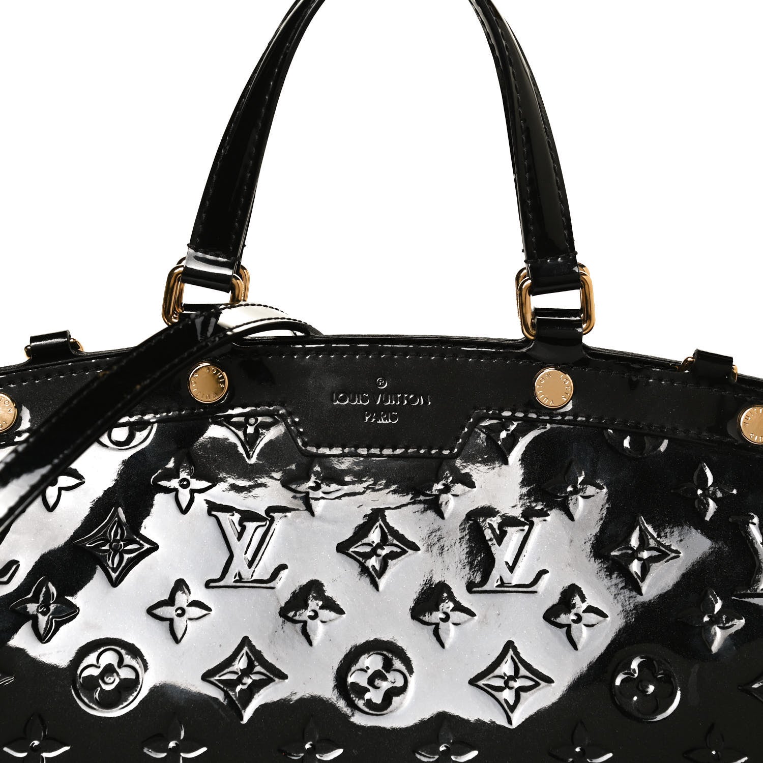 Louis Vuitton Vernis Brea MM Black 9 of 13