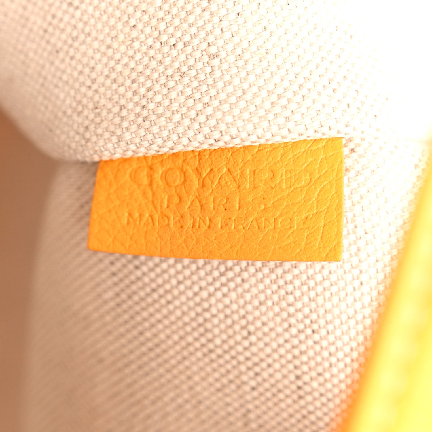 Goyard Goyardine Villette Tote Yellow 6 of 11