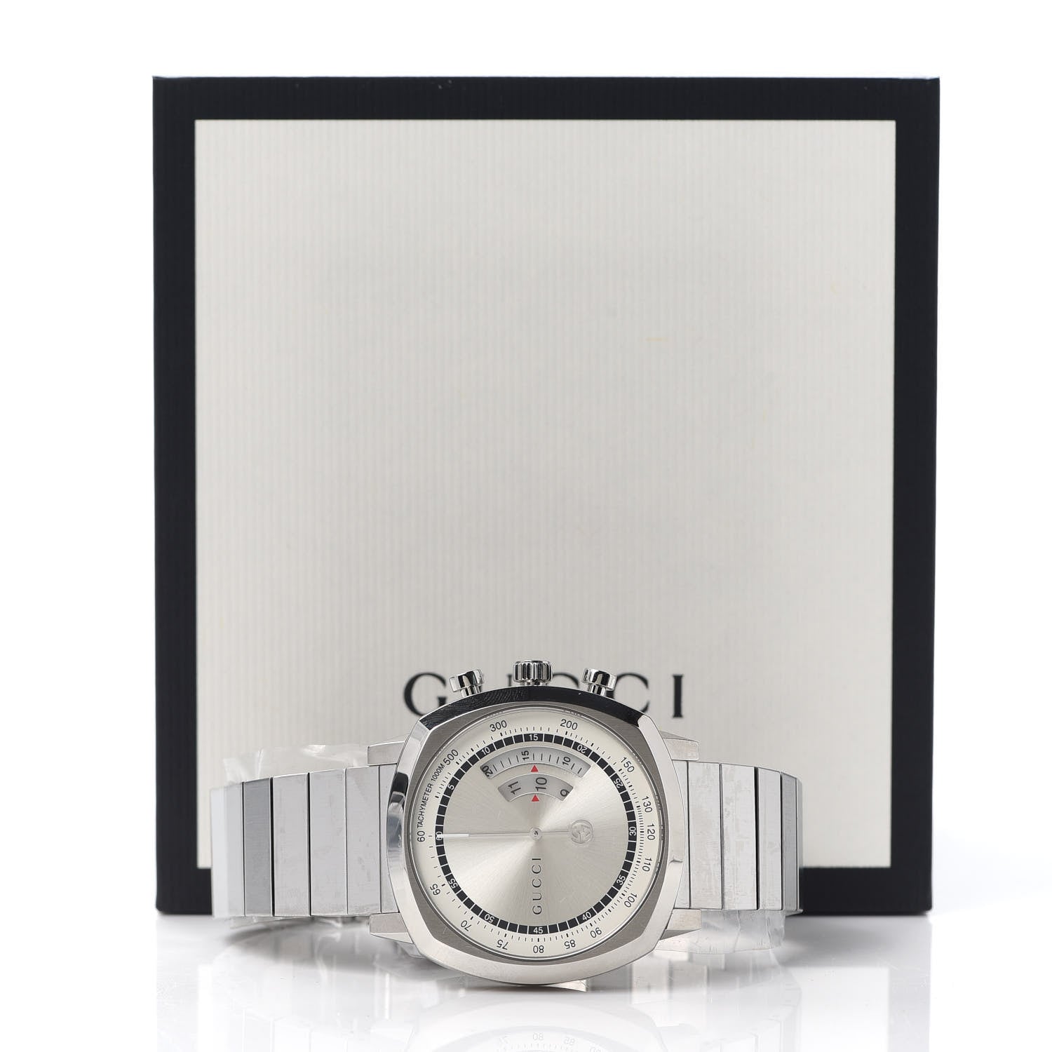 Gucci Stainless Steel 40mm Grip Quartz Watch 6 of 6