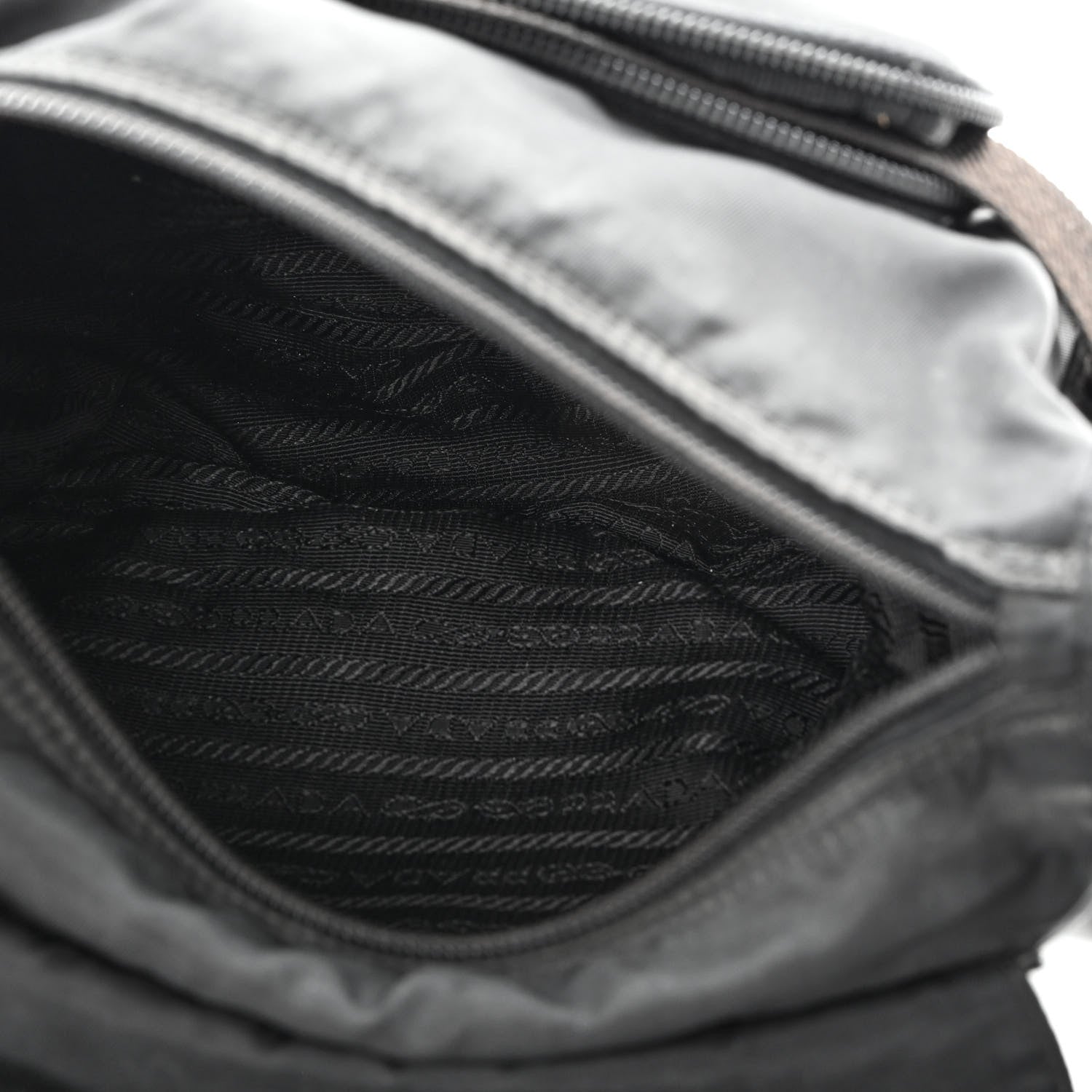Prada Nylon Vela Messenger Black 6 of 9
