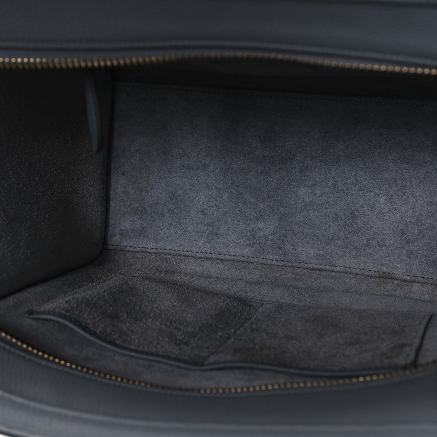 Baby Drummed Calfskin Micro Luggage Kohl