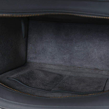 Celine Baby Drummed Calfskin Micro Luggage Kohl 5 of 10