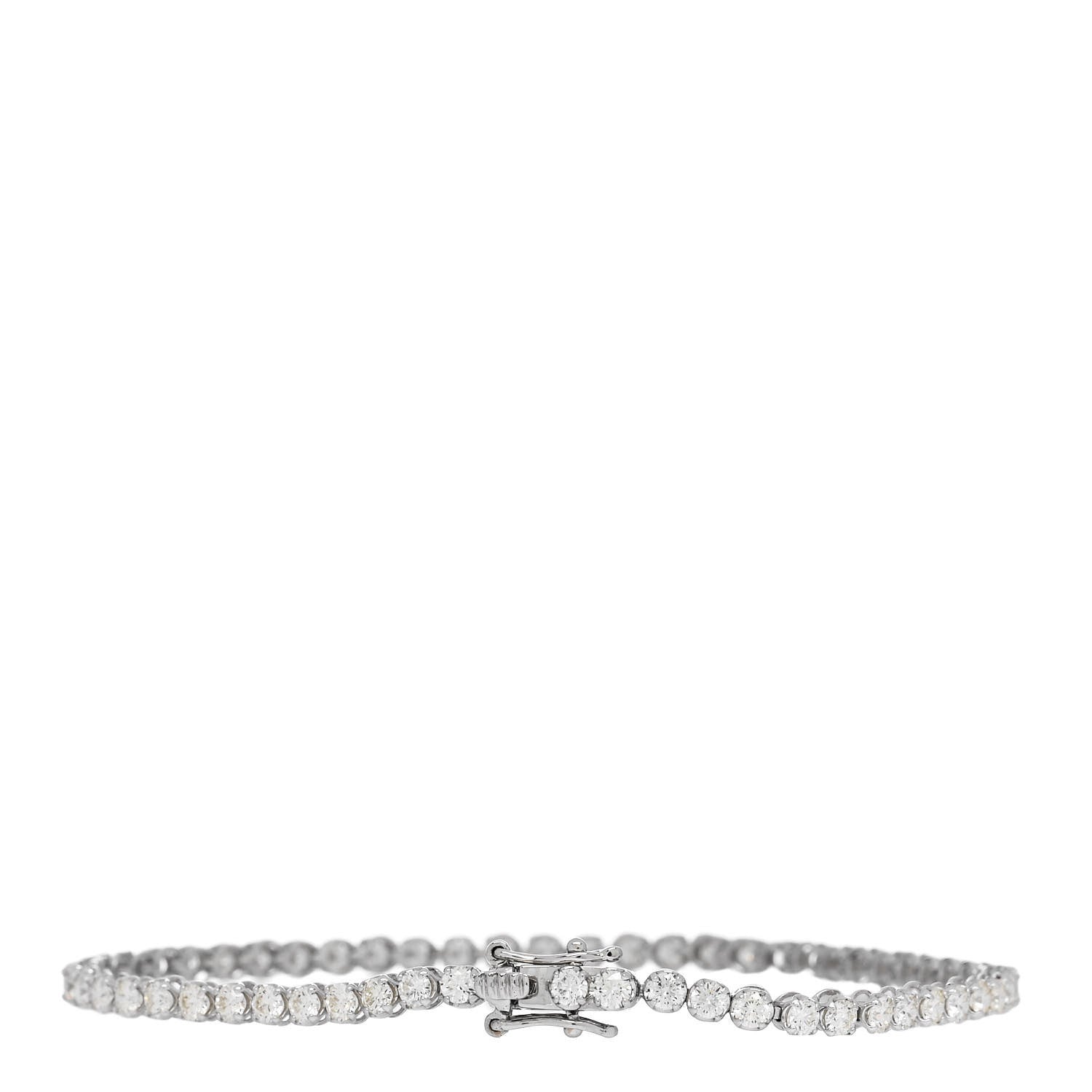 Parker & West by FASHIONPHILE 18K White Gold Diamond 1.35ctw Tennis Bracelet 3 of 4