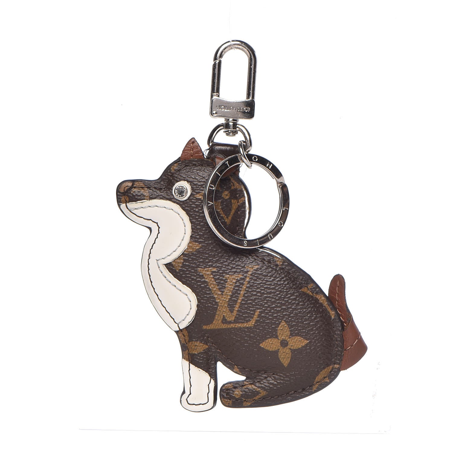 Louis Vuitton Monogram Dog Bag Charm Key Holder 1 of 4