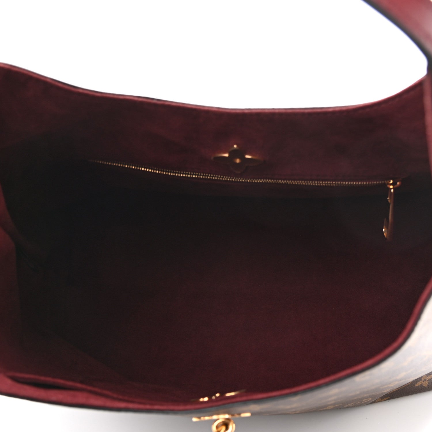 Louis Vuitton Monogram Flower Hobo Bordeaux 5 of 11