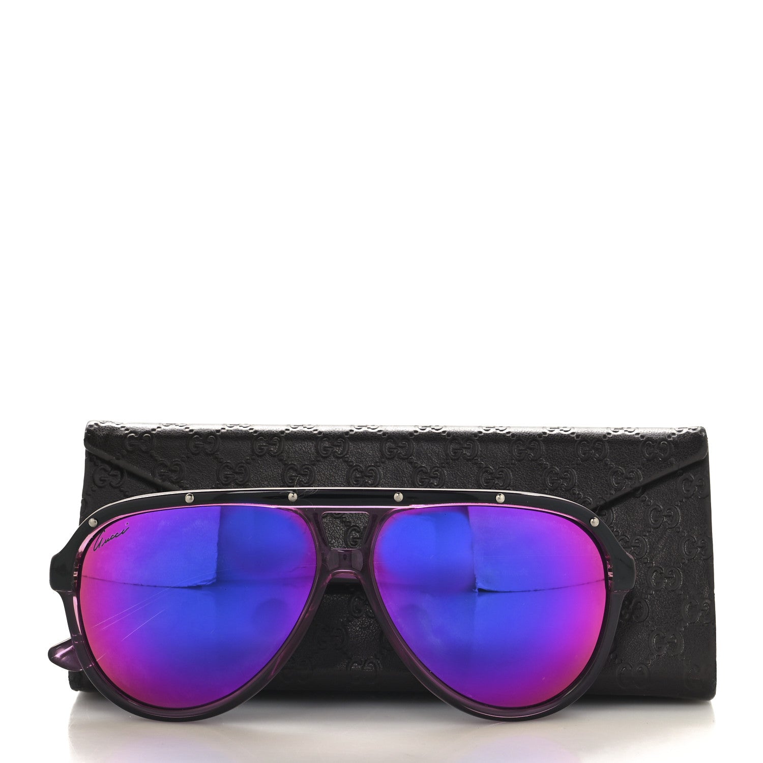 Gucci Pilot Sunglasses GG3720/S Purple 7 of 7