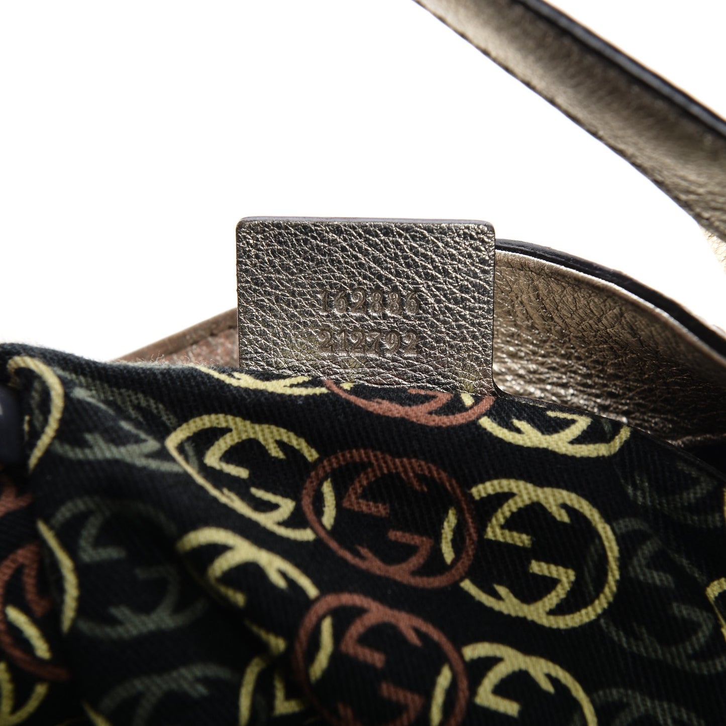 Metallic Calfskin Medium Britt Tote Gold