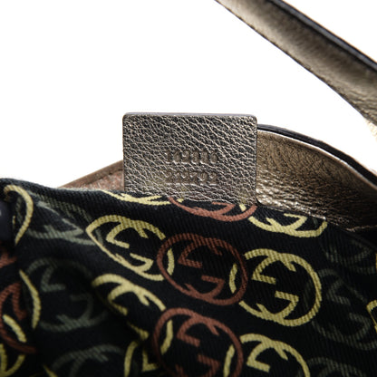 Gucci Metallic Calfskin Medium Britt Tote Gold 7 of 11