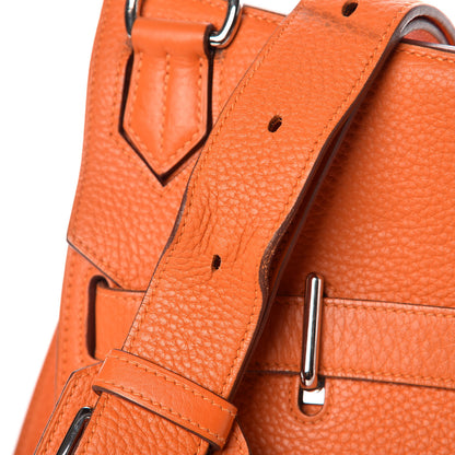 Hermes Taurillon Clemence Jypsiere 34 Orange 9 of 11