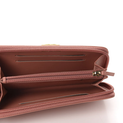 Chanel Caviar Quilted Small Boy Zip Around Wallet Pink 5 of 9