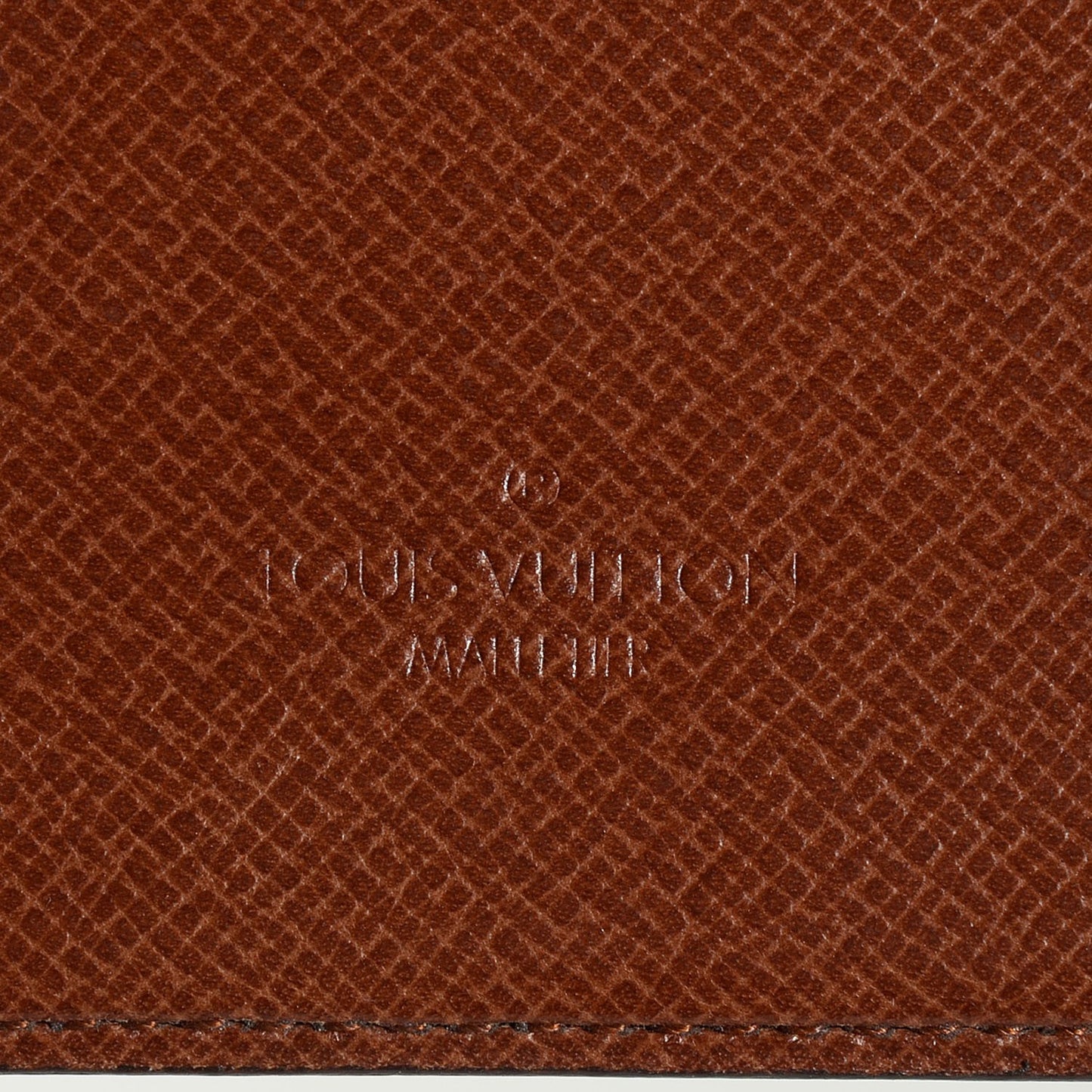 Monogram Simple Checkbook Holder Wallet