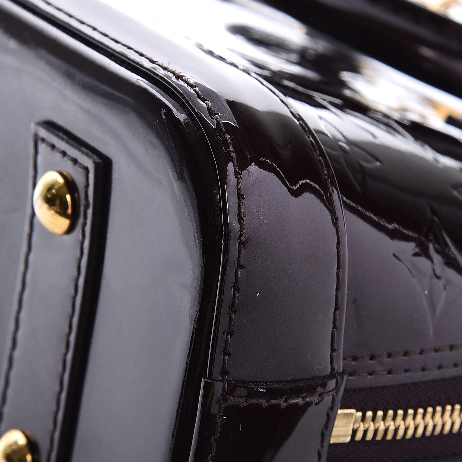 Louis Vuitton Vernis Alma BB Amarante 9 of 10