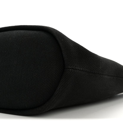 Chanel Canvas Deauville Drawstring Bucket Bag Black 10 of 15