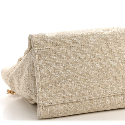 Chanel Canvas Medium Deauville Tote Light Beige 9 of 10