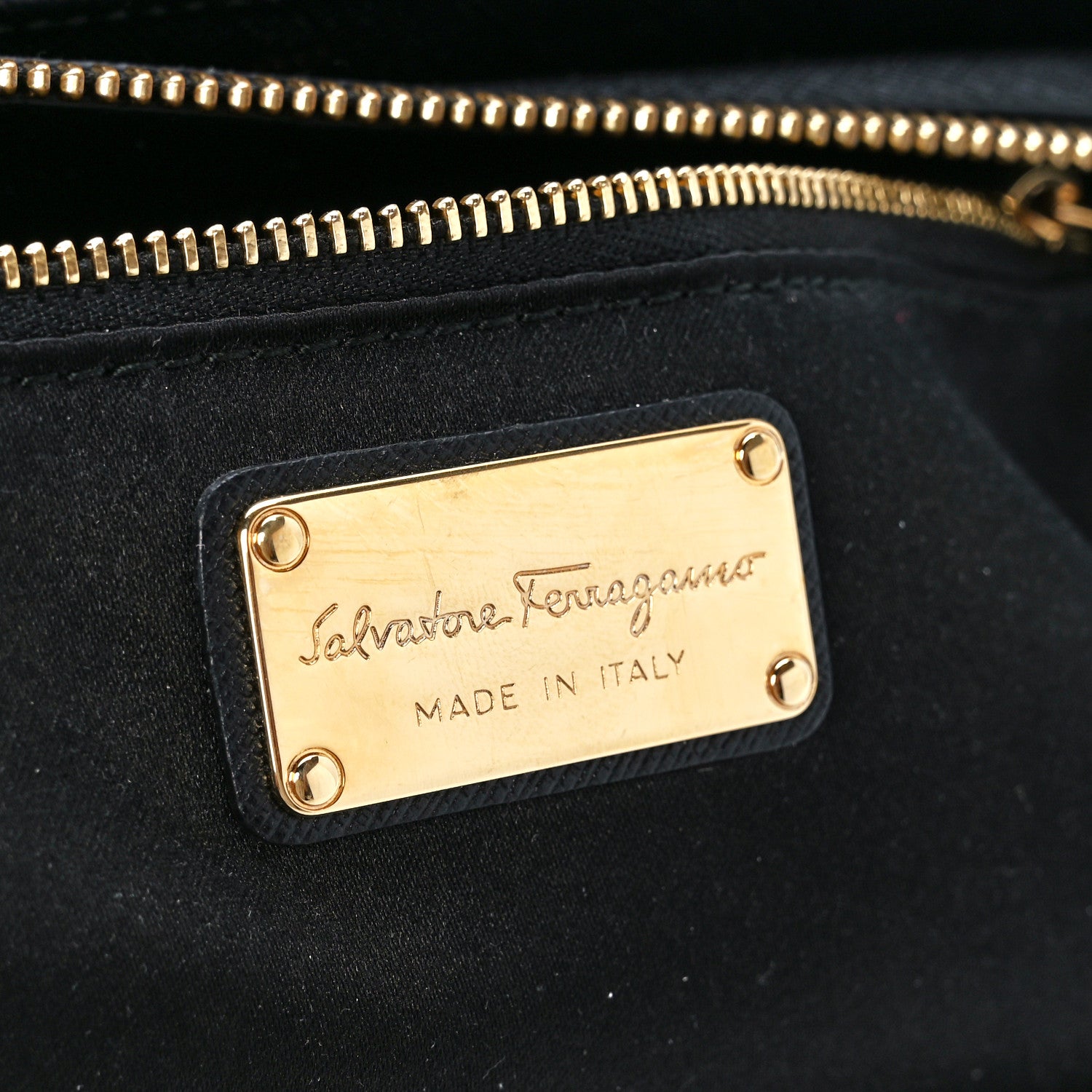 Salvatore Ferragamo Saffiano Small Beky Tote Black 8 of 13