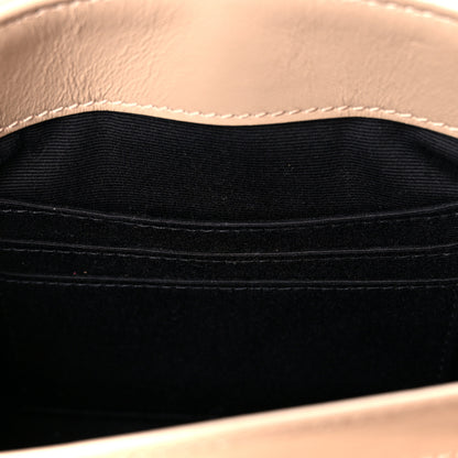 Saint Laurent Calfskin Y Quilted Monogram Toy Loulou Crossbody Bag Dark Beige 13 of 14