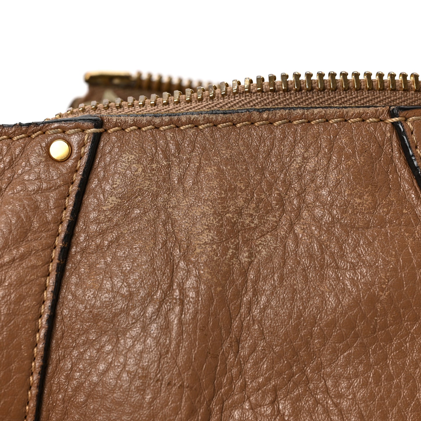 Grained Calfskin Small Hayley Hobo Nut