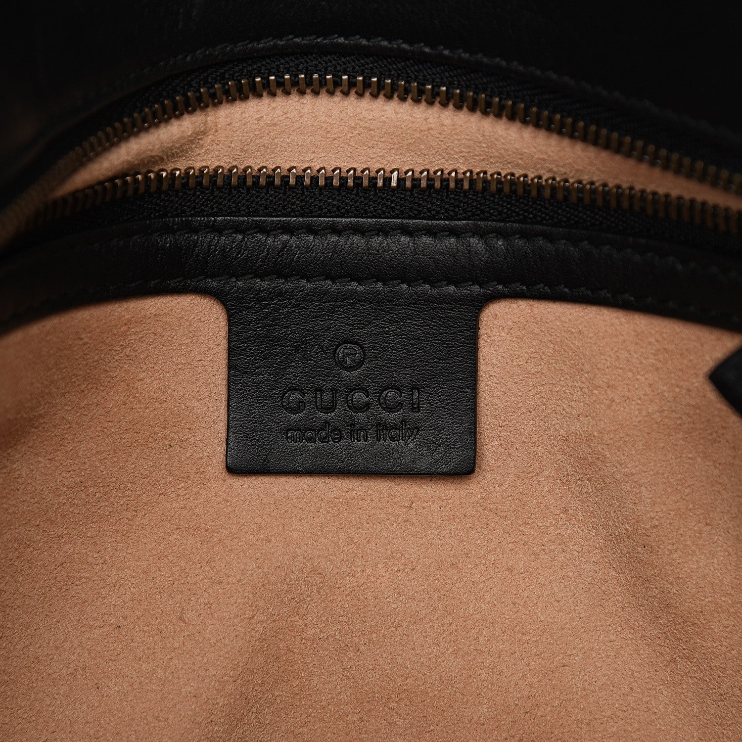Gucci Calfskin Matelasse Medium GG Marmont Shoulder Bag Black 5 of 10