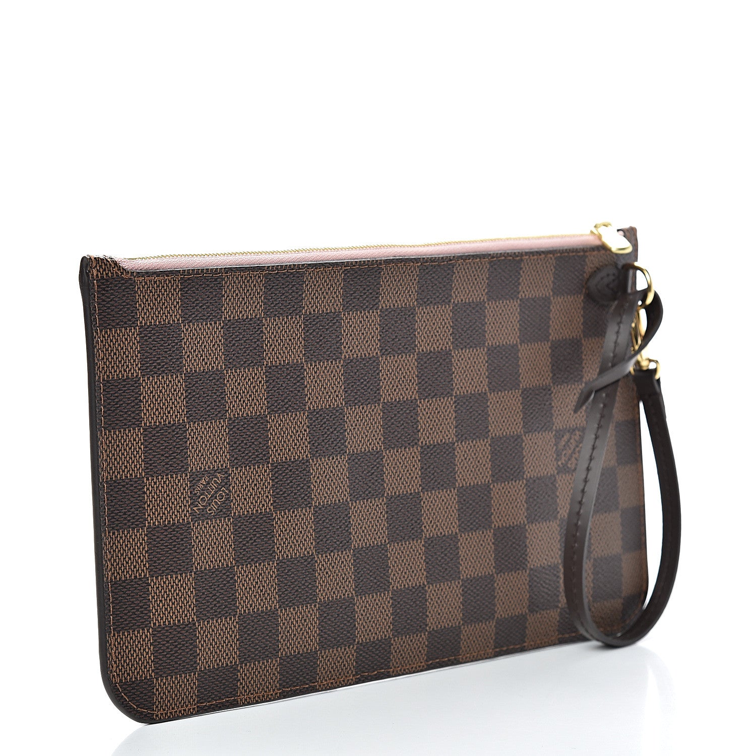Louis Vuitton Damier Ebene Neverfull MM GM Pochette Rose Ballerine 2 of 6