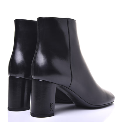 Saint Laurent Nappa Loulou Ankle Zip Boot 39 Black 4 of 14