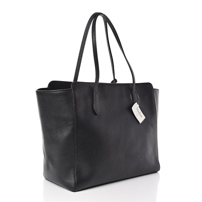 Gucci Pebbled Calfskin Medium Swing Tote Black 3 of 10