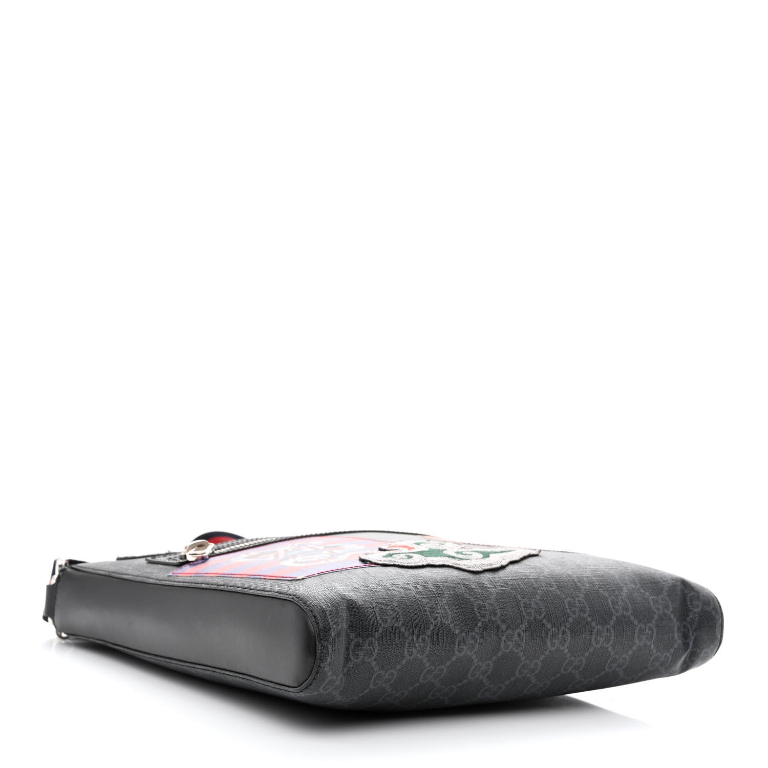 Gucci GG Supreme Monogram Night Courrier Flat Messenger Bag Black Multicolor 4 of 11