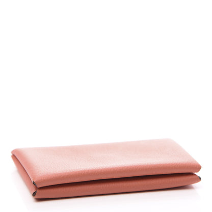 Hermes Evercolor Calvi Card Case Flamingo 3 of 7