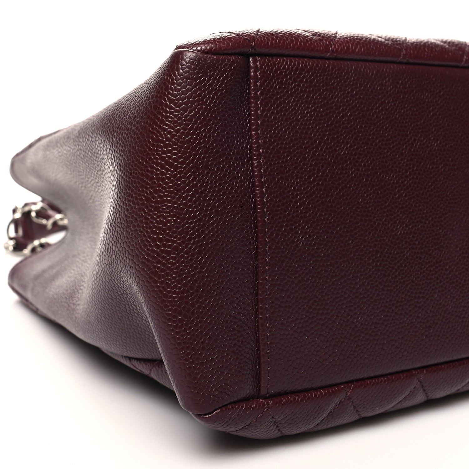 Chanel Caviar Quilted Grand Shopping Tote GST Dark Burgundy 10 of 12