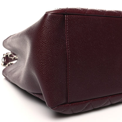 Chanel Caviar Quilted Grand Shopping Tote GST Dark Burgundy 10 of 12