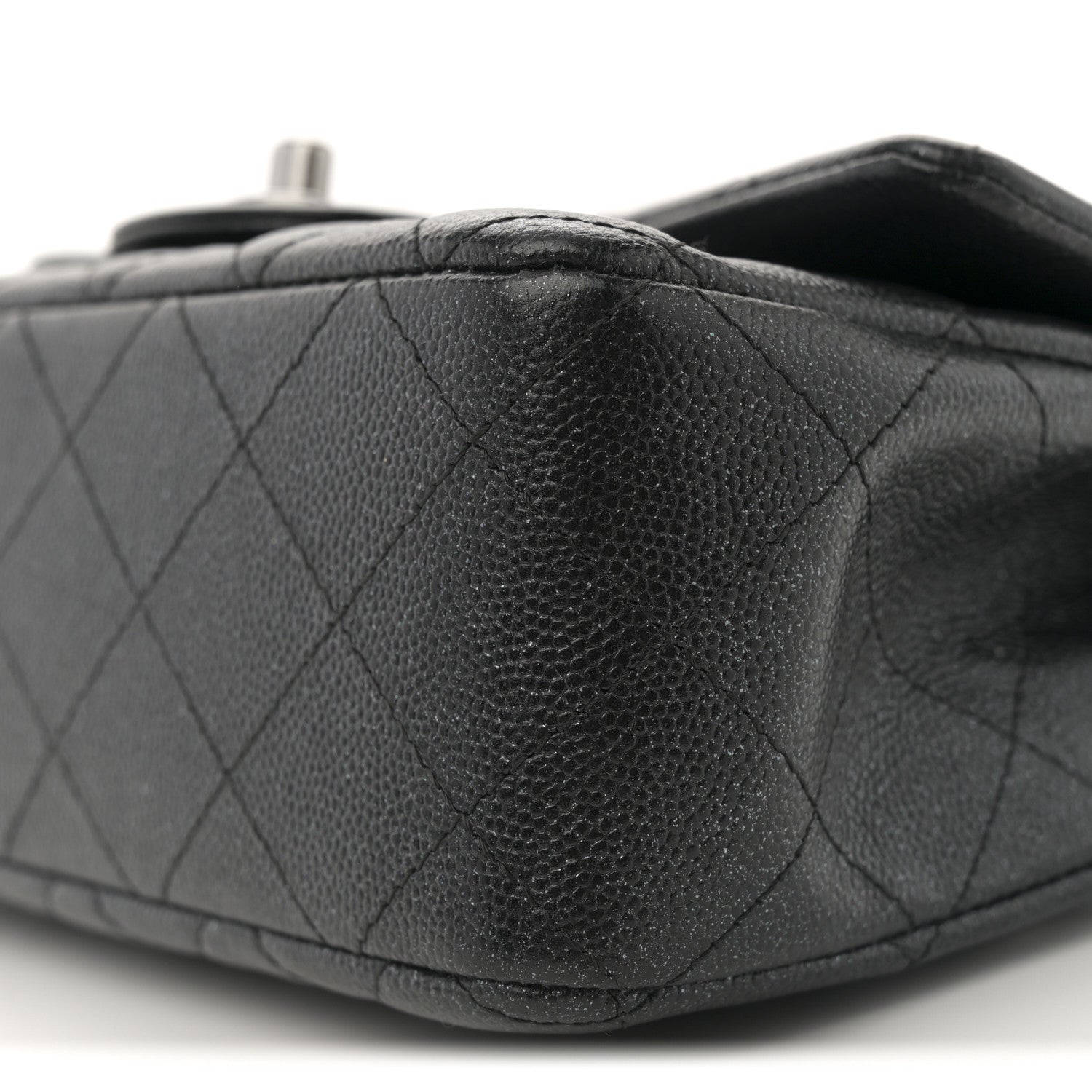 Chanel Iridescent Caviar Quilted Mini Rectangular Flap Black 10 of 10