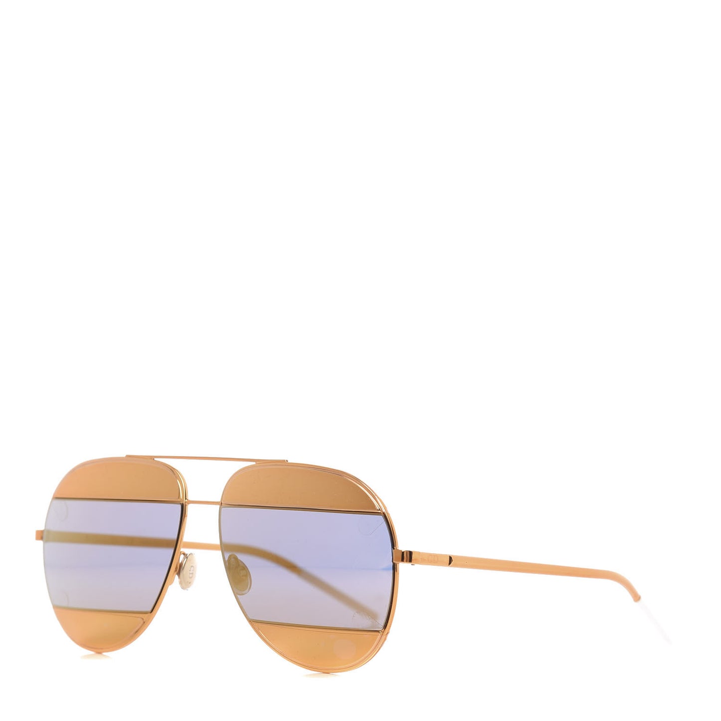 Split 1 Aviator Sunglasses Gold