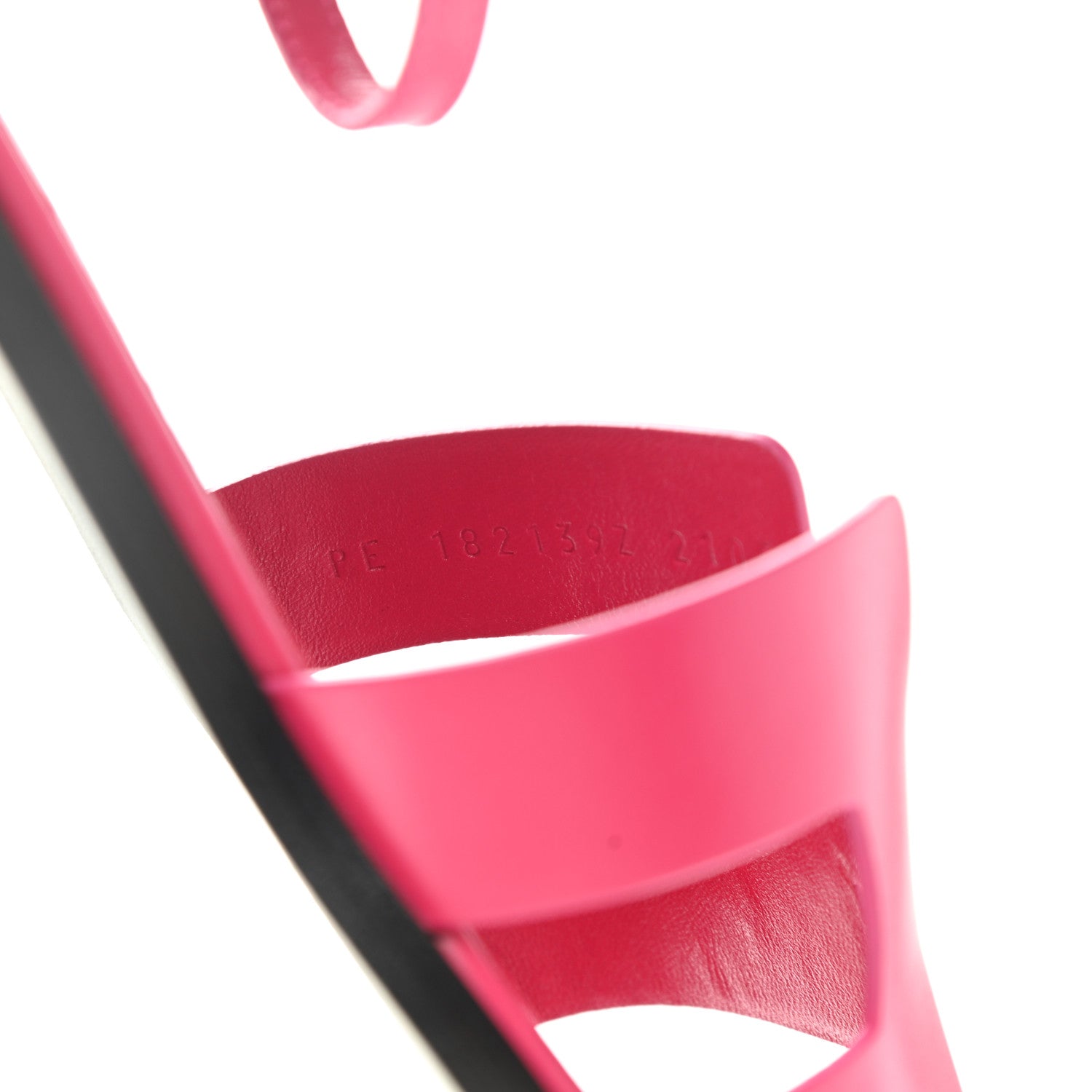 Hermes Calfskin Santorini Sandals 38.5 Fuchsia 8 of 9